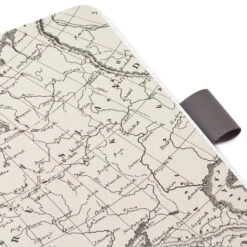 Hallmark Gray Etched Compass Faux Leather Notebook -Hallmark Gift Shop Gray Etched Compass Faux Leather Notebook 1HWJ1851 06