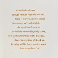 Hallmark Our Love Is Once In A Lifetime Romantic Anniversary Card 12 Hallmark Our Love Is Once In A Lifetime Romantic Anniversary Card -Hallmark Gift Shop Gray and Gold Anniversary Card for Husband 859AVY3383 02