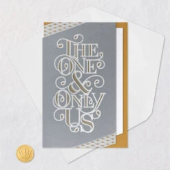 Hallmark Our Love Is Once In A Lifetime Romantic Anniversary Card 16 Hallmark Our Love Is Once In A Lifetime Romantic Anniversary Card -Hallmark Gift Shop Gray and Gold Anniversary Card for Husband 859AVY3383 06