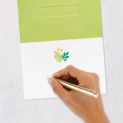 Hallmark Tropical Leaves Quilled Paper Handmade Blank Congratulations Card -Hallmark Gift Shop Green Leaf Swag Signature Blank Congrats Card 1099LAD3212 06