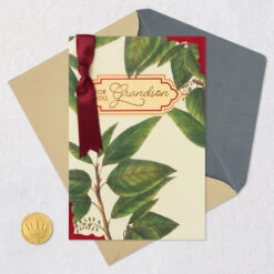 Hallmark Easy To Be Proud Of You Birthday Card For Grandson -Hallmark Gift Shop Green Leaves Birthday Card for Grandson 659MAN4109 06