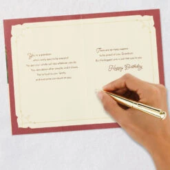 Hallmark Easy To Be Proud Of You Birthday Card For Grandson -Hallmark Gift Shop Green Leaves Birthday Card for Grandson 659MAN4109 07