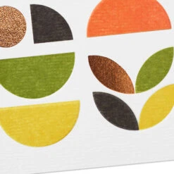 Hallmark Fun Ideas And Good Vibes Birthday Card For Nephew -Hallmark Gift Shop Green Yellow and Bronze Abstract Shapes Nephew Birthday Card 659MAN4517 06