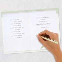 Hallmark You Are Important And Loved Birthday Card For Wife -Hallmark Gift Shop Green and White Leaves Birthday Card 759FBD4955 07