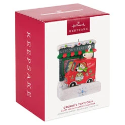 Hallmark Happy Holiday Parade Collection Gregor's Trattoria Musical Ornament With Light -Hallmark Gift Shop Gregors Trattoria and Food Truck Keepsake Ornament 3499QGO2527 04