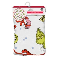 Dr. Seuss's How The Grinch Stole Christmas!™ Fabric Hallmark Tree Skirt, 48" -Hallmark Gift Shop Grinch Christmas Tree Skirt 3HCM4647 08