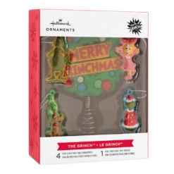 Mini Dr. Seuss's How The Grinch Stole Christmas!™ Hallmark Tree Topper And Ornaments, Set Of 5 -Hallmark Gift Shop Grinch Christmas Tree Topper and Ornaments 3HCM2929 08