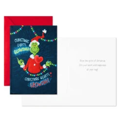 Hallmark Dr. Seuss's How The Grinch Stole Christmas!™ Spirit Of Christmas Boxed Christmas Cards, Pack Of 16 -Hallmark Gift Shop Grinch Heart Growing Boxed Christmas Cards 1XPX2561 03