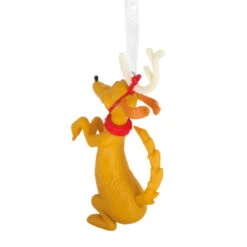 Dr. Seuss's How The Grinch Stole Christmas!™ Max In Antlers Hallmark Ornament -Hallmark Gift Shop Grinch Max the Dog Christmas Ornament 3HCM4233 07