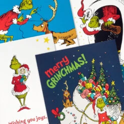 Hallmark Dr. Seuss Grinch Assorted Boxed Christmas Cards, Pack Of 24 -Hallmark Gift Shop Grinch and Max Dr Seuss Christmas Cards Assortment 5XPX1347 05