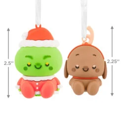 Better Together Dr. Seuss's How The Grinch Stole Christmas!™ Grinch And Max Magnetic Hallmark Ornaments, Set Of 2 -Hallmark Gift Shop Grinch and Max Magnetic Christmas Ornaments 3HCM4076 04