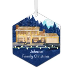 Hallmark National Lampoon's Christmas Vacation™ The Griswold House Metal Personalized Ornament, Custom Text