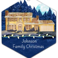 Hallmark National Lampoon's Christmas Vacation™ The Griswold House Metal Personalized Ornament, Custom Text -Hallmark Gift Shop Griswold House Personalized Text Ornament 1OFM1002B14 06