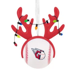MLB Cleveland Guardians™ Reindeer Baseball Hallmark Ornament