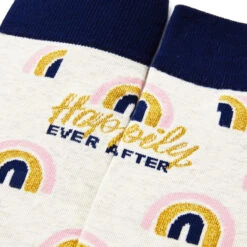 Hallmark Channel Happily Ever After Novelty Crew Socks -Hallmark Gift Shop Hallmark Channel 1 Fan Rainbows Novelty Crew Socks 1HKC2243 03
