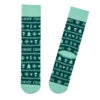Hallmark Channel Knit Pattern Crew Socks -Hallmark Gift Shop Hallmark Channel Fair Isle Forest Green Crew Socks 1XKT3559 01