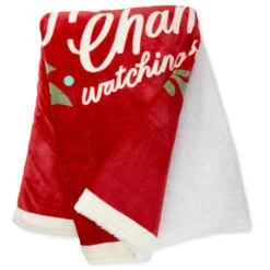 Hallmark Channel Red Oversized Blanket, 60x80 -Hallmark Gift Shop Hallmark Channel FamilySized Blanket 1XKT3505 03