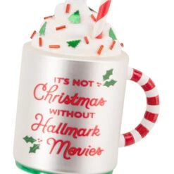 Hallmark Channel Festive Mug Glass Hallmark Ornament -Hallmark Gift Shop Hallmark Channel Festive Mug Christmas Ornament 1HGO3657 06