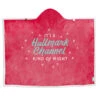 Hallmark Channel Kind Of Night Hooded Blanket, 50x70 -Hallmark Gift Shop Hallmark Channel Kind of Night Red Hooded Blanket 1XKT3530 01