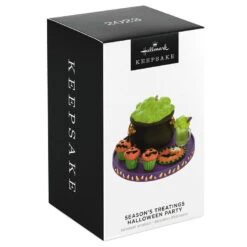 Hallmark Season's Treatings Halloween Party 2023 Ornament 11 Hallmark Season's Treatings Halloween Party 2023 Ornament -Hallmark Gift Shop Halloween Treats Tray Keepsake Ornament 1799QFO5337 04