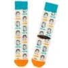 Hallmark Star Wars™ Han Solo™ And Princess Leia™ I Love You I Know Novelty Crew Socks -Hallmark Gift Shop Han Solo and Princess Leia Blue and Orange Socks 1SHP2168 01