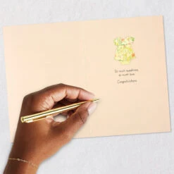 Hallmark So Much Sweetness And Love New Baby Girl Card -Hallmark Gift Shop Handcrafted Dresses New Baby Girl Card 759LAD4899 06