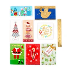 Hallmark Handcrafted Holidays Assorted Christmas Cards In Designed Box, Pack Of 24 -Hallmark Gift Shop Handmade Christmas Card Assortment in Designed Box 1XPX1975 05