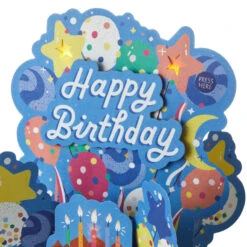 Hallmark Happy Birthday Cake And Balloons Musical 3D Pop-Up Birthday Card With Light -Hallmark Gift Shop Happy Birthday Cake and Balloons 3D PopUp Birthday Card 999ARH1624 04