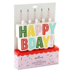 Hallmark Happy Birthday Candle Holder -Hallmark Gift Shop Happy Birthday Candle Holder 1BIR1295 04