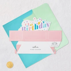 Hallmark Good Vibes Confetti 3D Pop-Up Birthday Card -Hallmark Gift Shop Happy Birthday Confetti 3D PopUp Birthday Card 799WDR1239 05