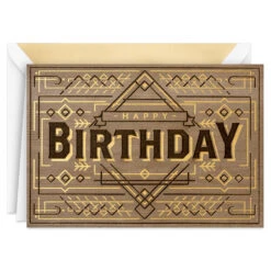 Hallmark Geometric Happy Wishes Birthday Card