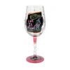 Lolita Happy Hour Handpainted Wine Glass, 15 Oz. -Hallmark Gift Shop Happy Hour Handpainted Wine Glass 6012022 01