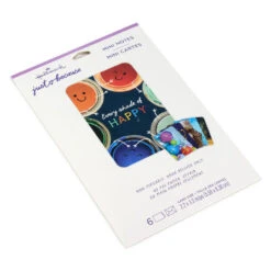 Hallmark Mini Colorful Smiles Assorted Multi-Occasion Cards, Pack Of 6 -Hallmark Gift Shop Happy Illustrations Mini Cards Pack 3JBC1007 03