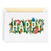 Hallmark Floral Happy Quilled Paper Handmade Birthday Card -Hallmark Gift Shop Happy and Flowers Quilled Paper Birthday Card for Her 1299LAD2728 01