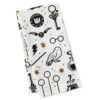 Hallmark Harry Potter™ Wizarding World™ Icons Tea Towel -Hallmark Gift Shop Harry Potter BlackWhiteGold Symbols Tea Towel 1HPO1111 01