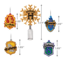 Mini Harry Potter™ Hallmark Tree Topper And Ornaments, Set Of 5 -Hallmark Gift Shop Harry Potter Christmas Tree Topper and Ornaments 3HCM3957 04