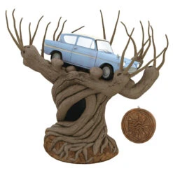 Hallmark Harry Potter And The Chamber Of Secrets™ Collection Flying Ford Anglia In The Whomping Willow™ Tree Topper With Light And Sound