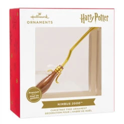 Harry Potter™ Nimbus 2000™ Metal Hallmark Ornament -Hallmark Gift Shop Harry Potter Nimbus 2000 Broom Christmas Ornament 3HCM4837 08