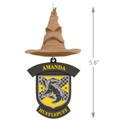 Harry Potter™ Sorting Hat Personalized Text Ornament, Hufflepuff™ -Hallmark Gift Shop Harry Potter Sorting Hat Personalized Ornament Hufflepuff 2499QHE1883B8 03