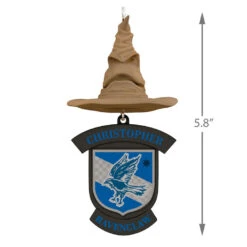 Harry Potter™ Sorting Hat Personalized Text Ornament, Ravenclaw™ -Hallmark Gift Shop Harry Potter Sorting Hat Personalized Ornament Ravenclaw 2499QHE1883B7 03