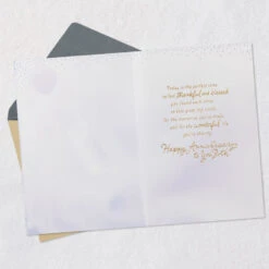 Hallmark Feel Thankful And Blessed Anniversary Card For Couple -Hallmark Gift Shop Heart on Purple Anniversary Card for Couple 699AVY3177 03