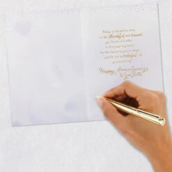 Hallmark Feel Thankful And Blessed Anniversary Card For Couple -Hallmark Gift Shop Heart on Purple Anniversary Card for Couple 699AVY3177 06