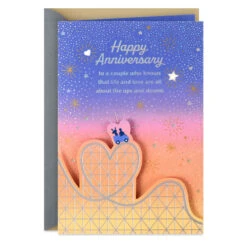 Hallmark Starry Roller Coaster Anniversary Card For Couple
