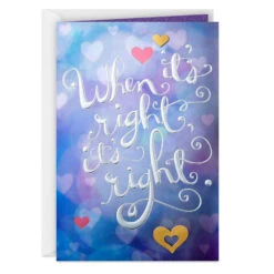 Hallmark When It's Right Engagement Congratulations Card