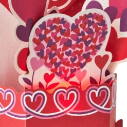 Hallmark Hearts Musical 3D Pop-Up Valentine's Day Card With Light -Hallmark Gift Shop Hearts Musical PopUp Valentines Day Card 999VAY4011 05