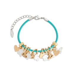 Demdaco Giving Collection Hearts And Butterflies Charm Bracelet