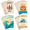 Hallmark Hearty Wishes Boxed Birthday Cards Assortment, Pack Of 16 -Hallmark Gift Shop Hearty Wishes Assorted Boxed Birthday Cards 5STZ1184 01
