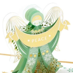 Hallmark Heavenly Peace Angel 3D Pop-Up Christmas Card -Hallmark Gift Shop Heavenly Peace Angel 3D PopUp Christmas Card 1299IXC1044 04