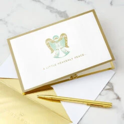 Hallmark Heavenly Peace Angel 3D Pop-Up Christmas Card -Hallmark Gift Shop Heavenly Peace Angel 3D PopUp Christmas Card 1299IXC1044 06