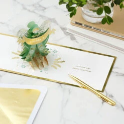 Hallmark Heavenly Peace Angel 3D Pop-Up Christmas Card -Hallmark Gift Shop Heavenly Peace Angel 3D PopUp Christmas Card 1299IXC1044 07